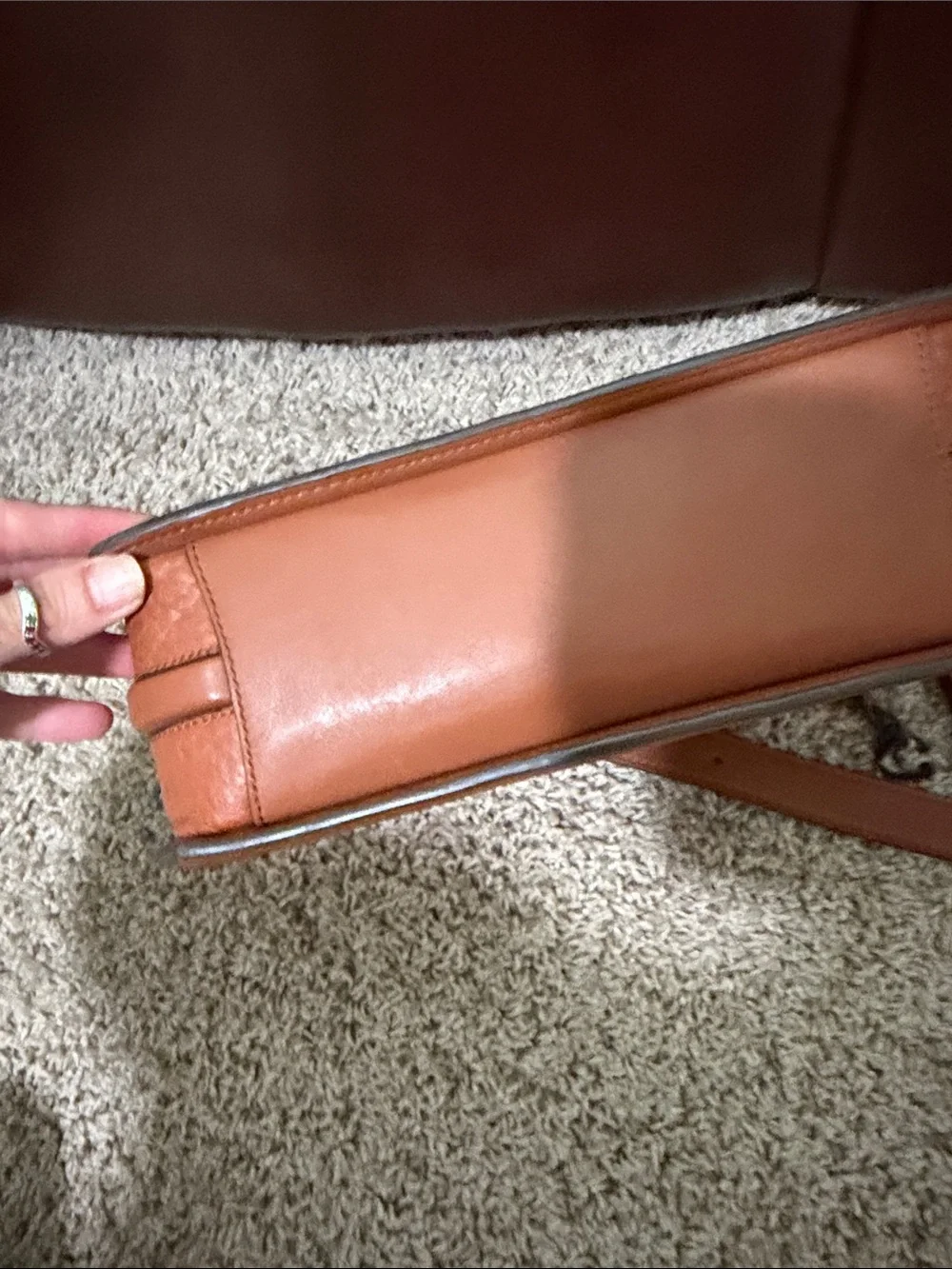 Brown Leather Messenger Bag